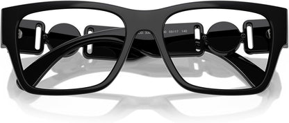 Versace VE3368U 5360 Eyeglasses 55mm Black / Clear Demo Lens