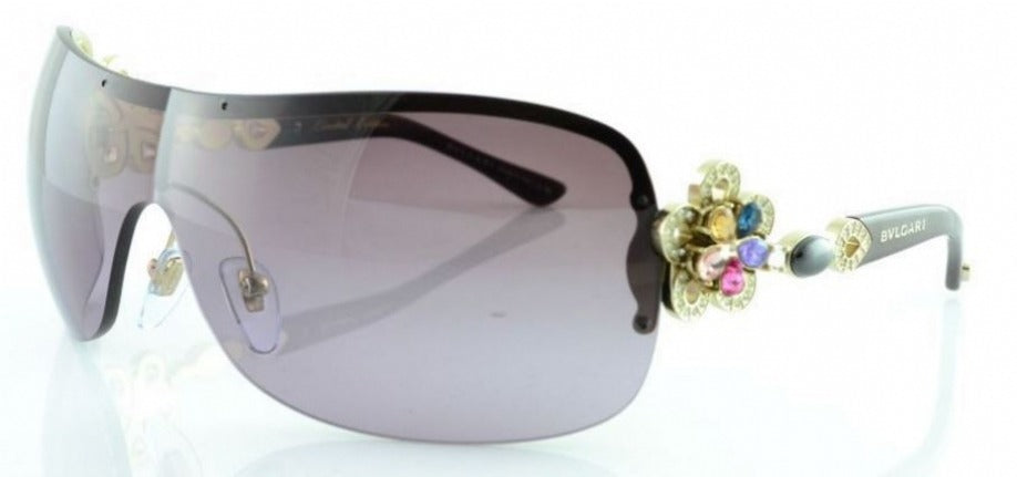 Bvlgari Vintage Sunglasses BV6059B 2788H Pale Gold / Violet Gradient Lens
