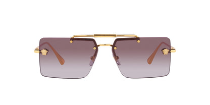 Versace Sunglasses VE2245 10028H 60mm Gold / Violet Gradient Lens