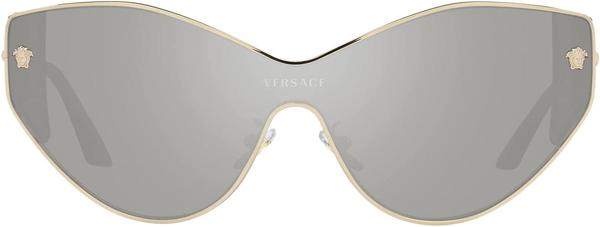Versace Sunglasses VE2239 12526G 47mm Pale Gold / Light Grey Mirror Silver Lens