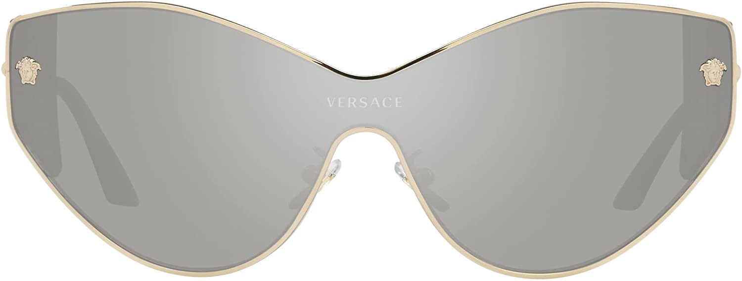 Versace Sunglasses VE2239 12526G 47mm Pale Gold / Light Grey Mirror Silver Lens