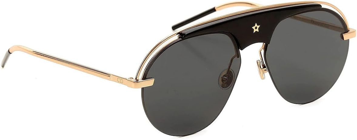Dior VINTAGE RARE Sunglasses DIOREVOLUTION 2M2 2K 58mm Gold / Dark Grey Lens