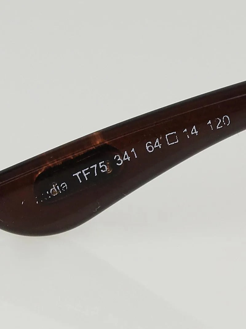 Tom Ford Claudia Sunglasses TF75 341 64mm Transparent Purple / Purple Gradient