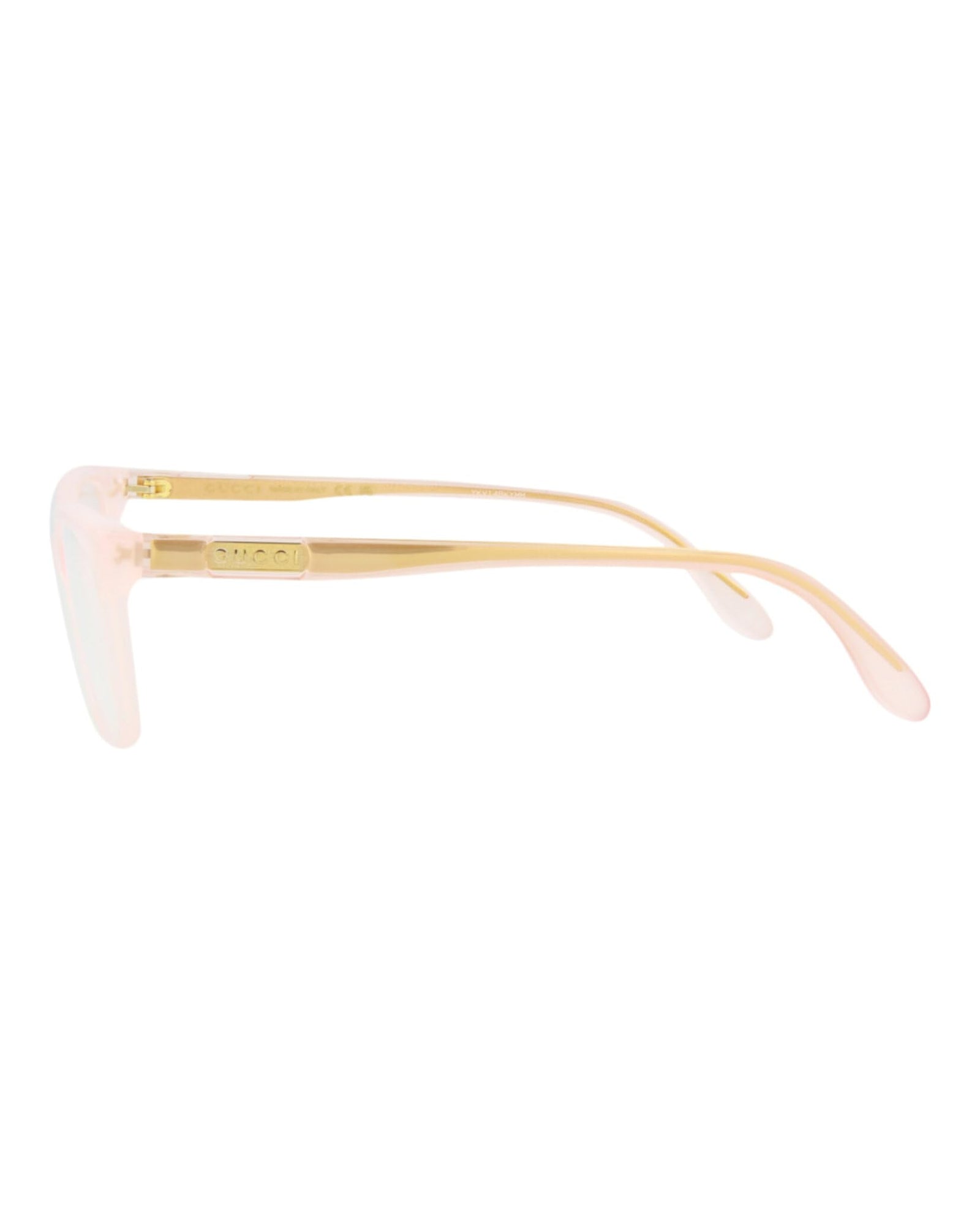 Gucci Eyeglasses GG0792O 003 53mm Pink Transparent / Demo Lens