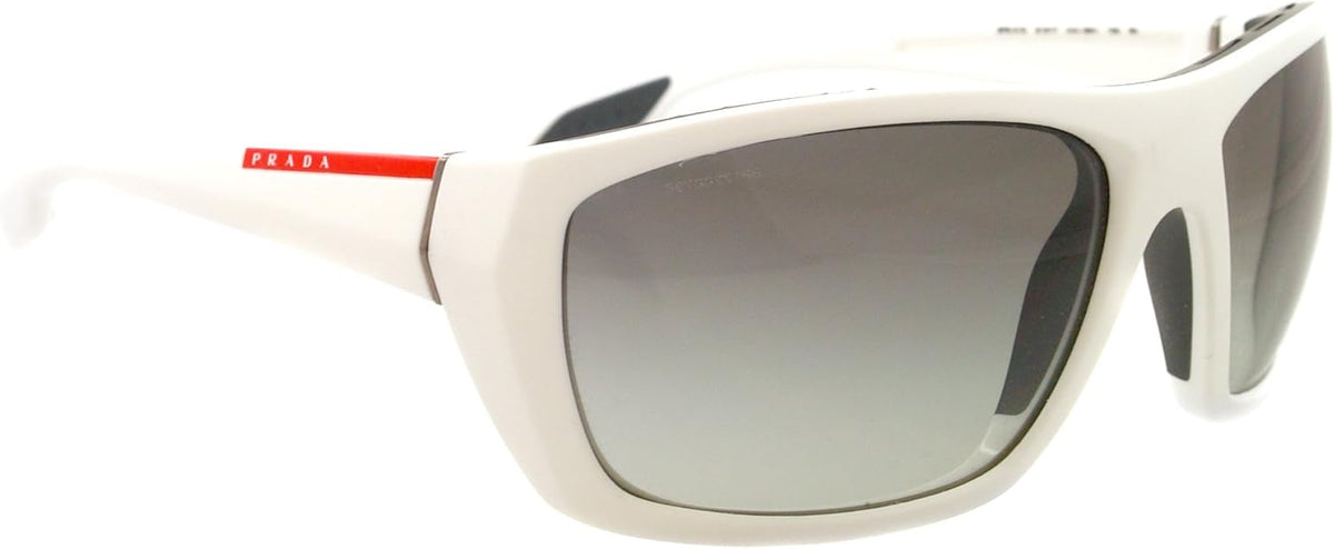 Prada Sport Sunglasses PS01OS AAI3M1 61mm Matte Whtie / Grey Gradient Lens