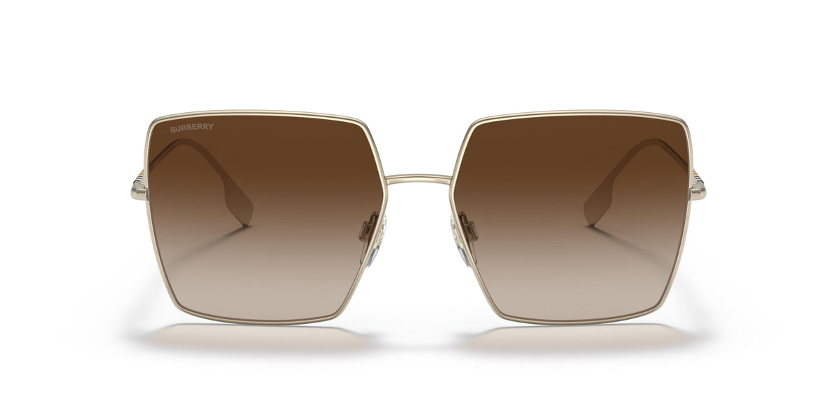 Burberry Daphne Sunglasses BE3133 110913 58mm Light Gold / Brown Gradient Lens