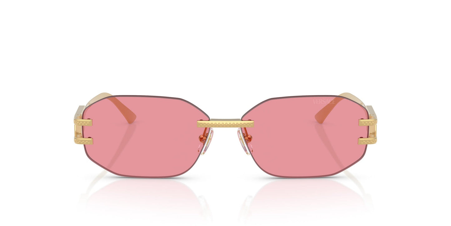 Versace Sunglasses VE2274 100284 58mm Gold / Pink Lens