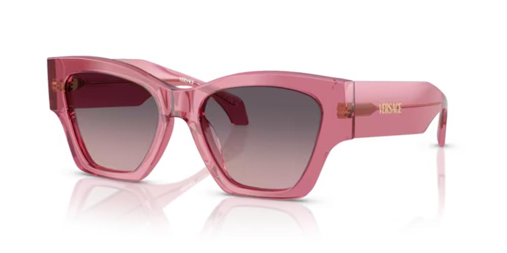Versace Sunglasses VE4492U 551646 53mm Transparent Pink/Pink Gradient Grey Lens