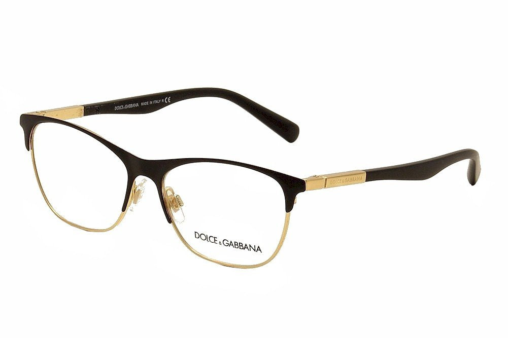 Dolce & Gabbana Eyeglasses DG1246 1220 53mm Black Gold / Demo Lens