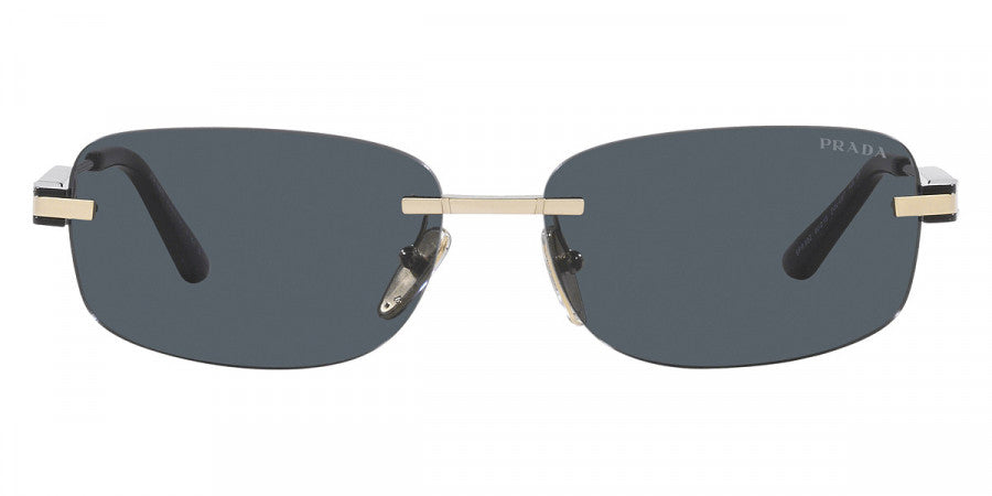 Prada Sunglasses PR68ZS ZVN09T 60mm Pale Gold / Dark Grey Lens