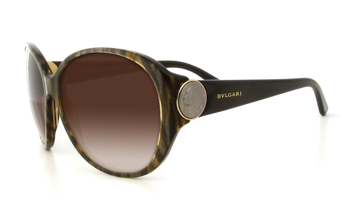 Bvlgari Sunglasses BV8084 515613 60mm Brown Horn / Brown Gradient Lens