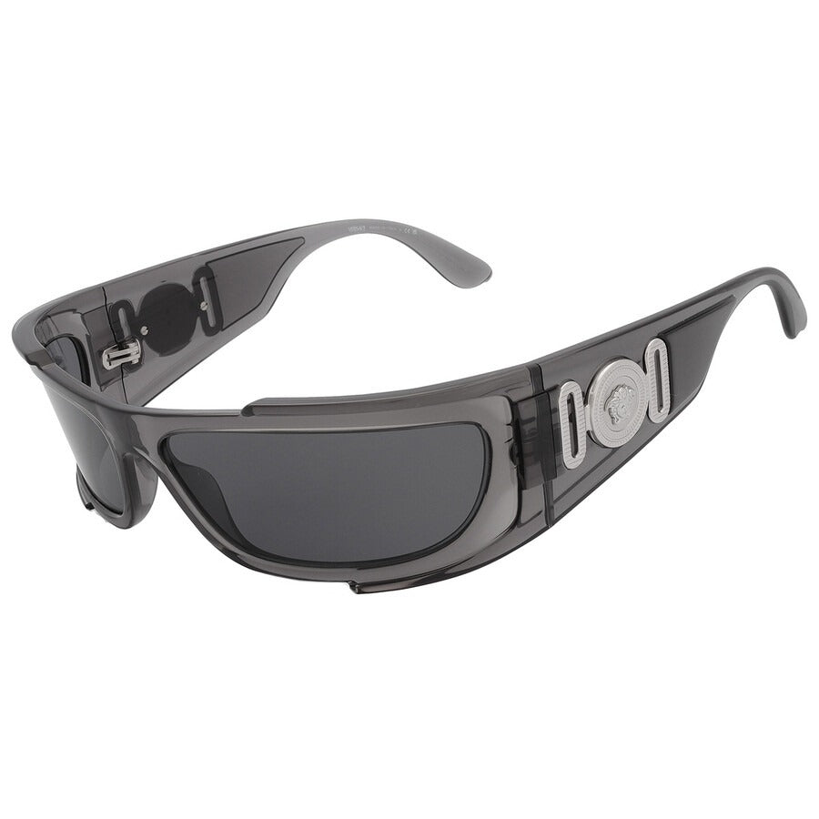 Versace VE4446 59387 Sunglasses 67mm Transparent Grey / Dark Grey Lens