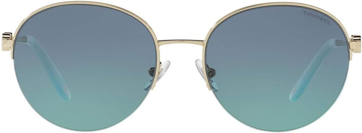 Tiffany & Co Sunglasses TF3053 60219S 56mm Pale Gold / Gradient Blue Lens