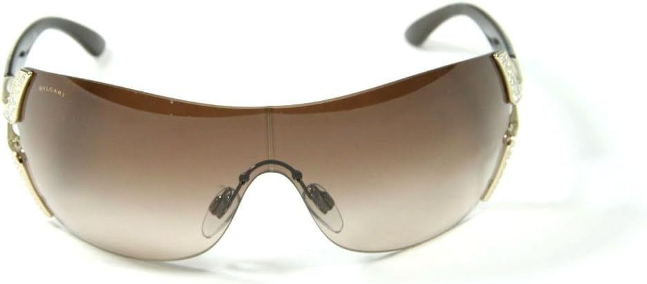 Bvlgari VINTAGE Sunglasses BV6038B 27813 35mm Pale Gold / Brown Gradient Lens