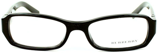 Burberry BE2082 3001 Eyeglasses 53mm Shiny Black / Clear Demo Lens