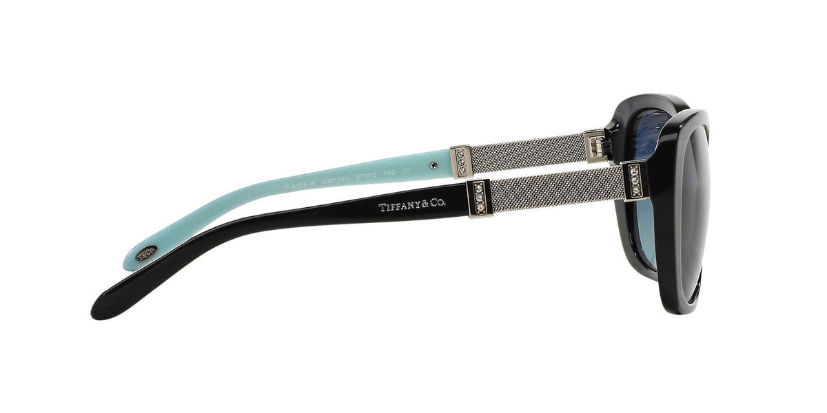 Tiffany &amp; Co Sunglasses TF4106B 80014U 57mm Black / Black Polarized Lens