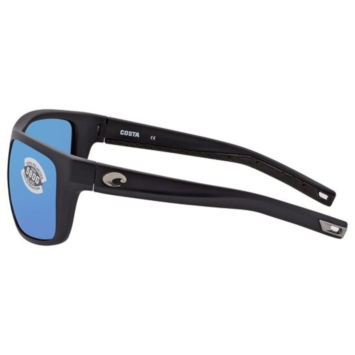 Costa Del Mar Sunglasses Broadbill-BRB-11 Matte Black/Blue Mirror 580G Polarized