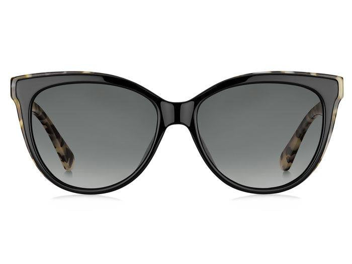 Kate Spade DAESHA/S WR7/WJ Cat Eye Sunglasses Black Havana/Grey Shaded Polarized