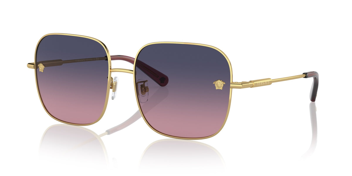 Versace Sunglasses VE2246D 1002I6 59mm Gold / Pink Gradient Blue Lens