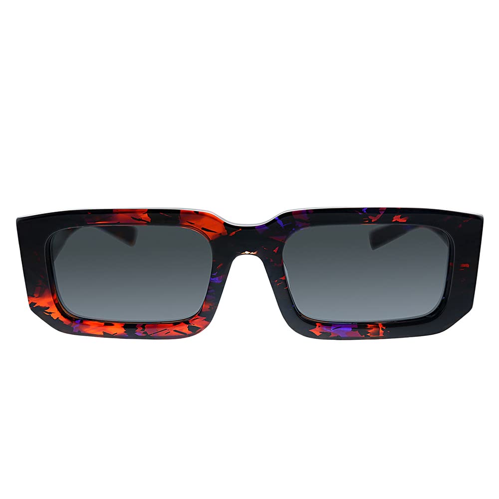 Prada Sunglasses PR06YSF 06V5S0 54mm Abstract Orange / Dark Grey Lens