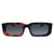 Prada Sunglasses PR06YSF 06V5S0 54mm Abstract Orange / Dark Grey Lens