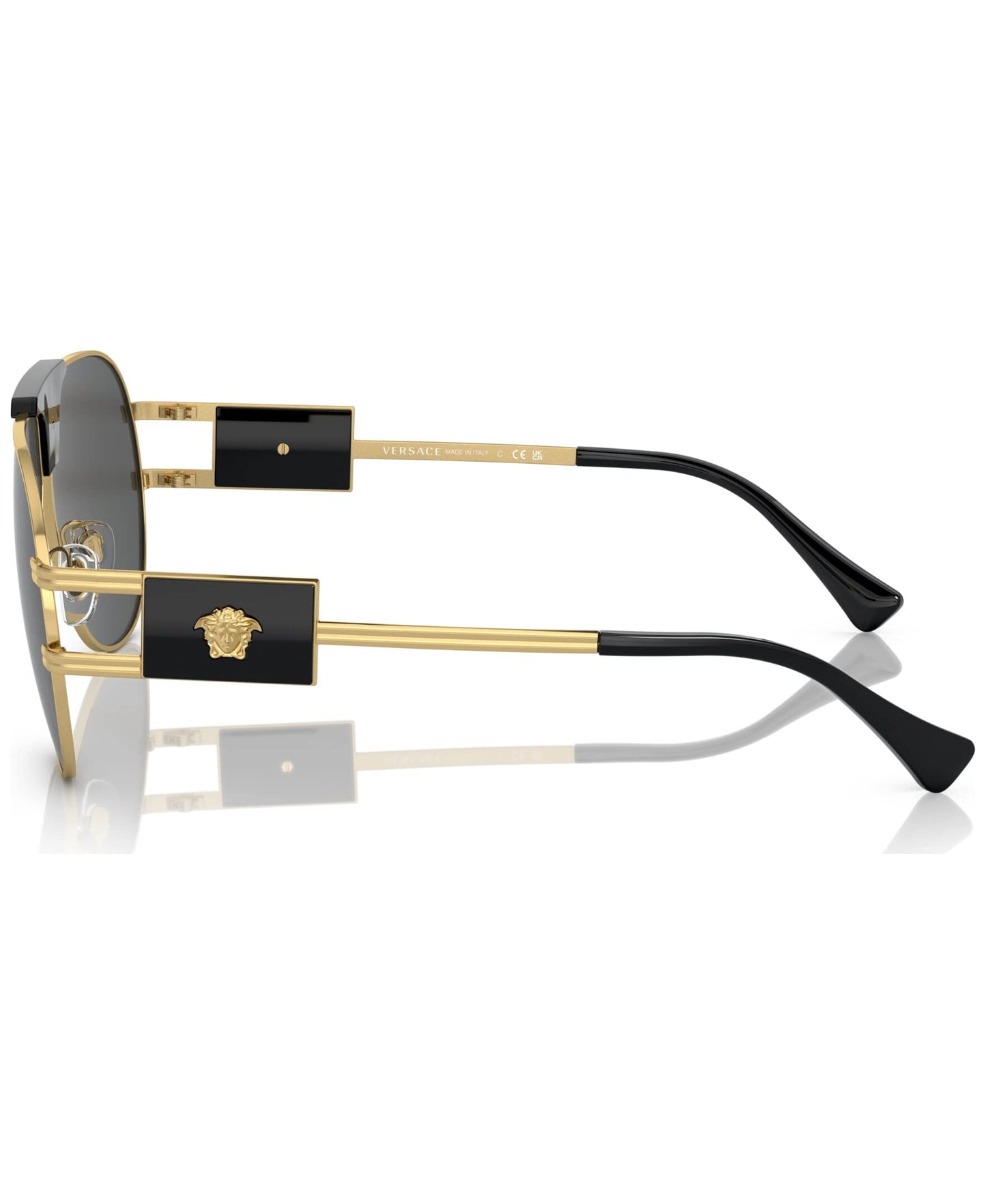 Versace Sunglasses VE2252 100287 63mm Gold / Dark Grey Lens