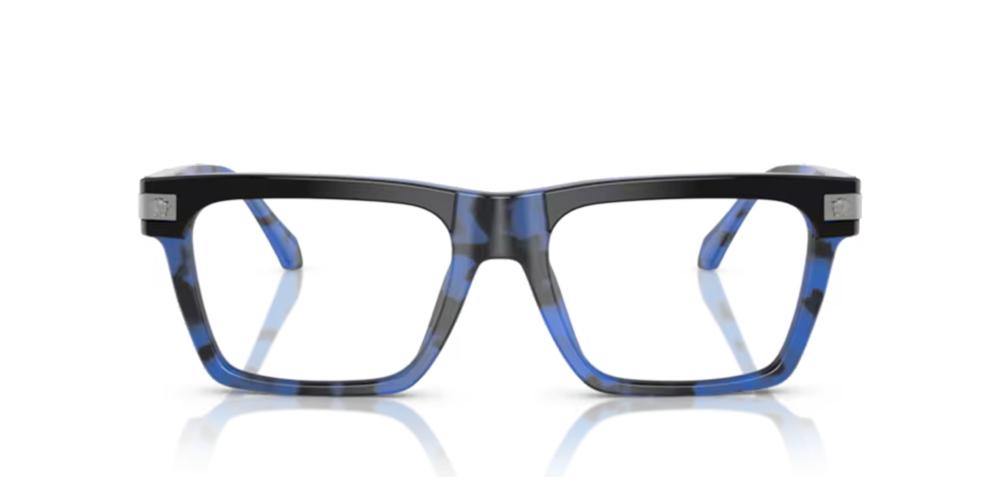Versace Eyeglasses VE3354 5460 53mm Top Black Havana Blue / Demo Lens