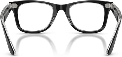 Ray-Ban RX4340V 2034 Eyeglasses 50mm Black On Transparent / Clear Demo Lens