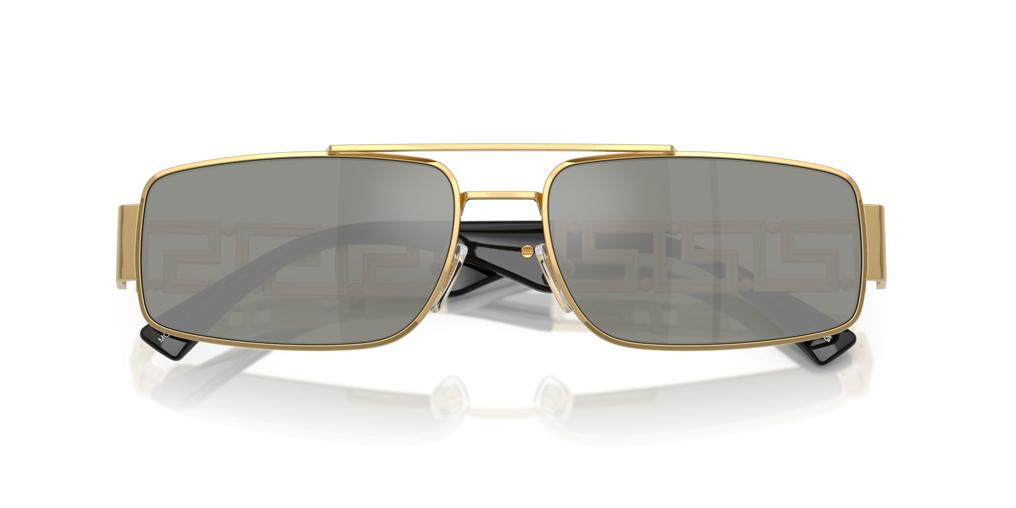 Versace Sunglasses VE2257 100230 60mm Gold / Green Mirror Silver Lens