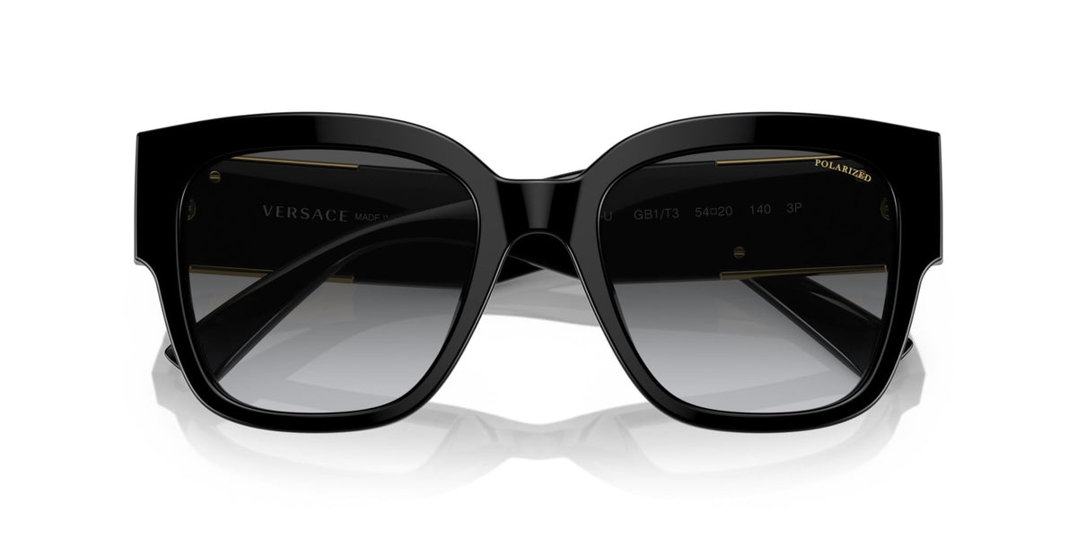 Versace Sunglasses VE4437U GB1T3 54mm Black / Polar Grey Gradient Lens