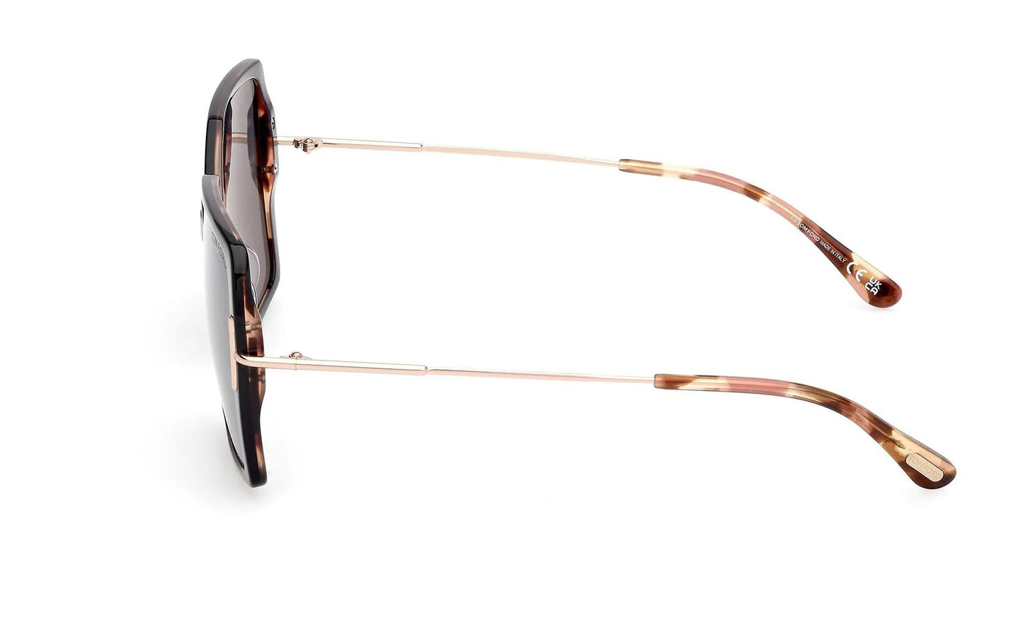 Tom Ford Joanna FT1039 05D Sunglasses 59mm Black Havana / Smoke Polarized Lens