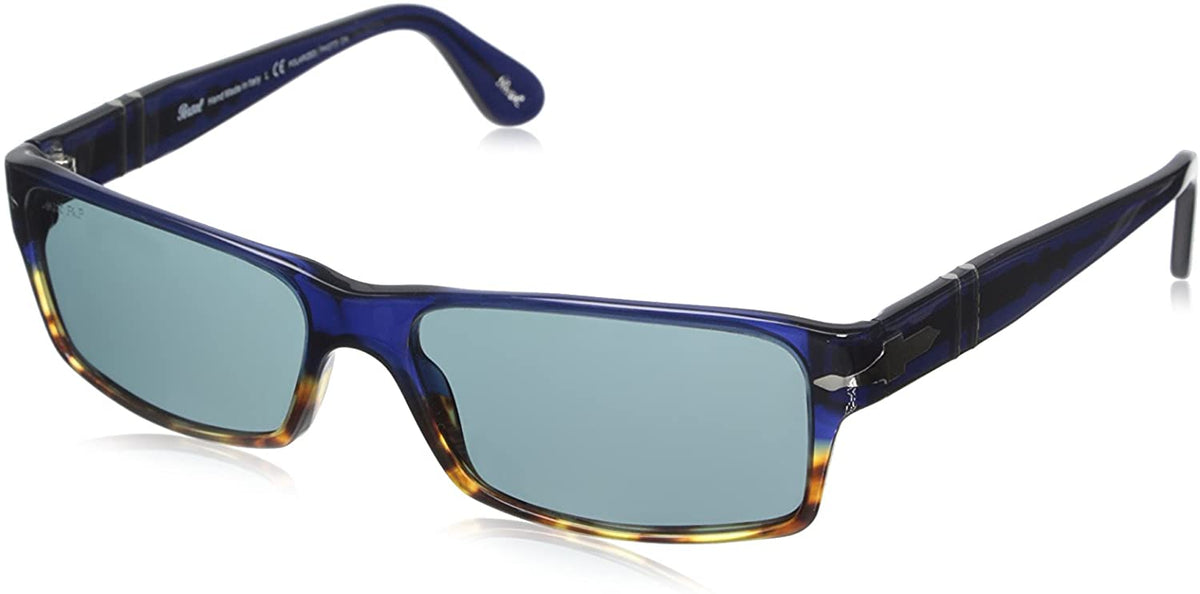 Persol PO2747S 955/4N Sunglasses 57mm Blue-Havana / Photo Polarized Blue Lens