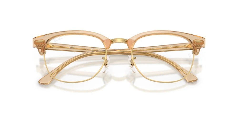 Ray-Ban RX5154 8294 Eyeglasses 53mm Photo Waves Brown / Clear Demo Lens