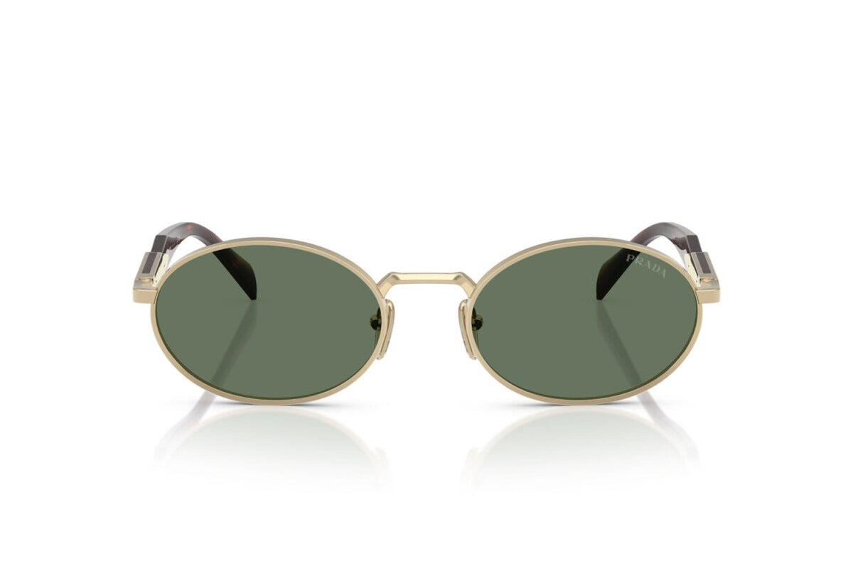 Prada Sunglasses PR 65ZS ZVN 70L 55mm Pale Gold / Dark Green Lens