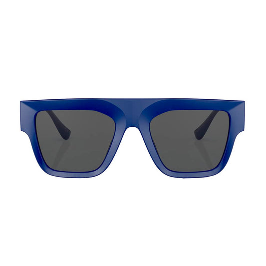 Versace VE4430U 529487 Rectangle Sunglasses 53mm Bluette / Dark Grey Lens