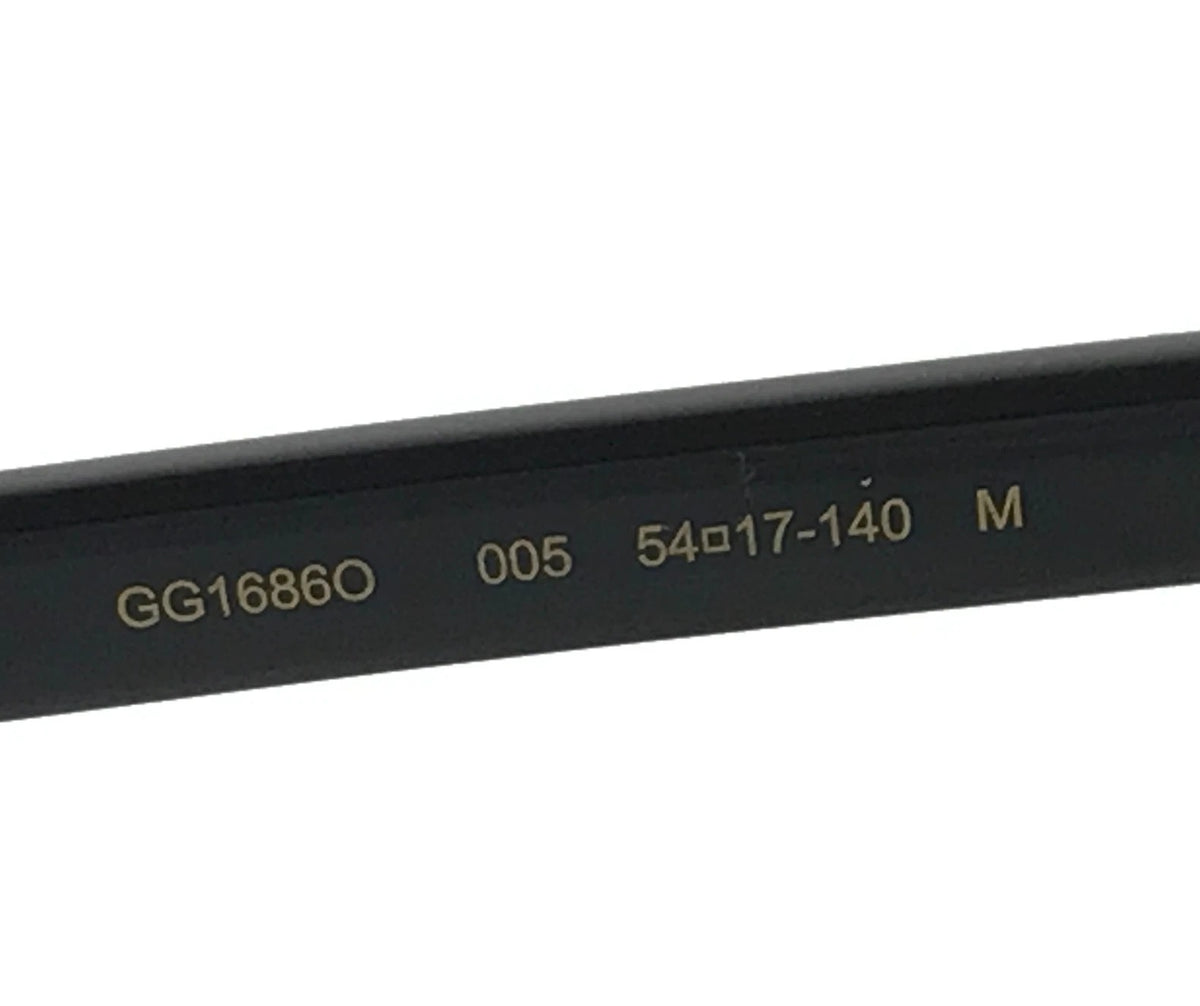 Gucci Eyeglasses GG1686O 005 51mm Shiny Black / Demo Lens