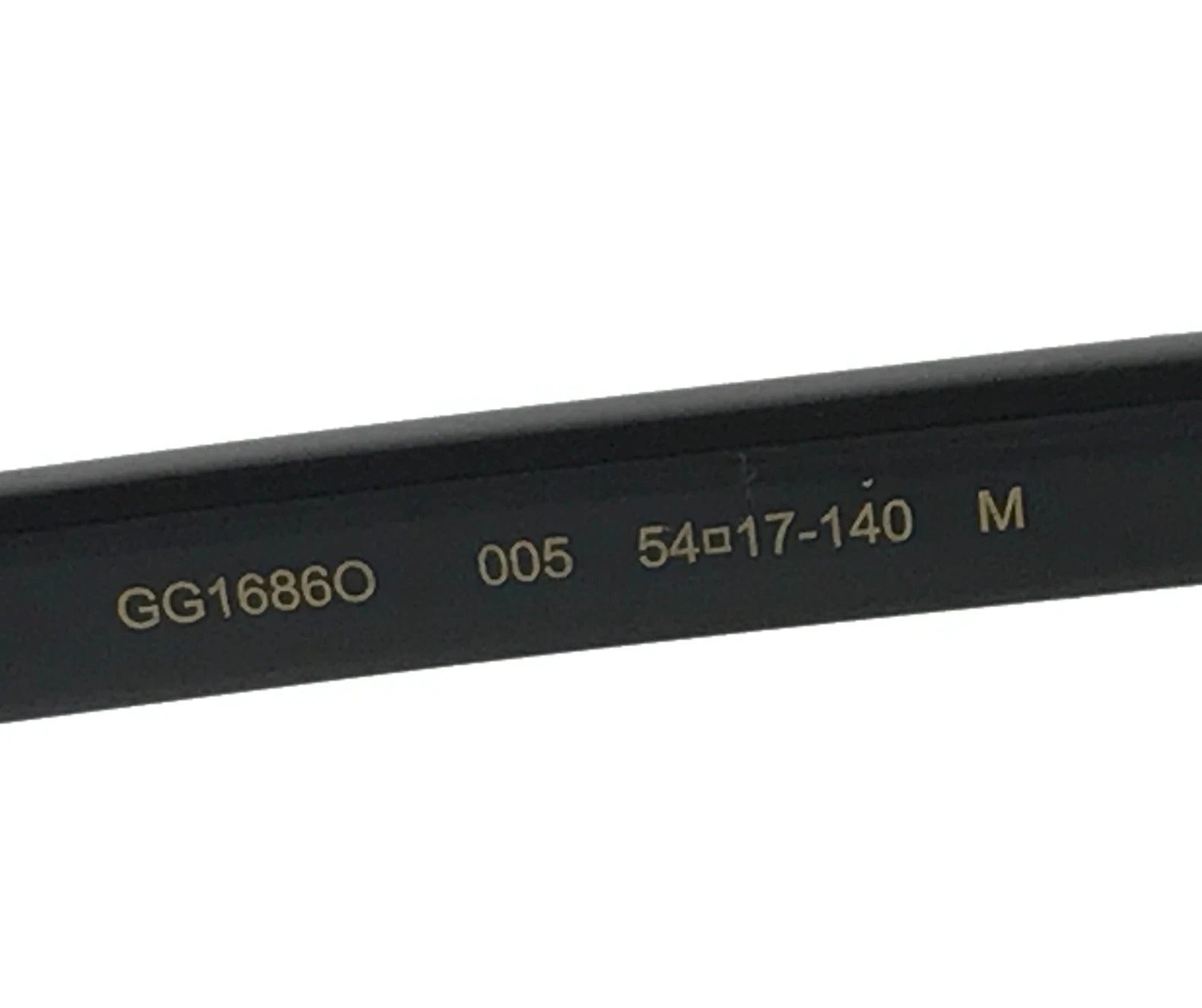 Gucci Eyeglasses GG1686O 005 51mm Shiny Black / Demo Lens