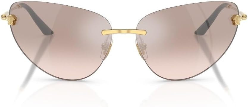 Versace Sunglasses VE2281 10028Z 64mm Gold / Light Brown Silver Mirror Lens