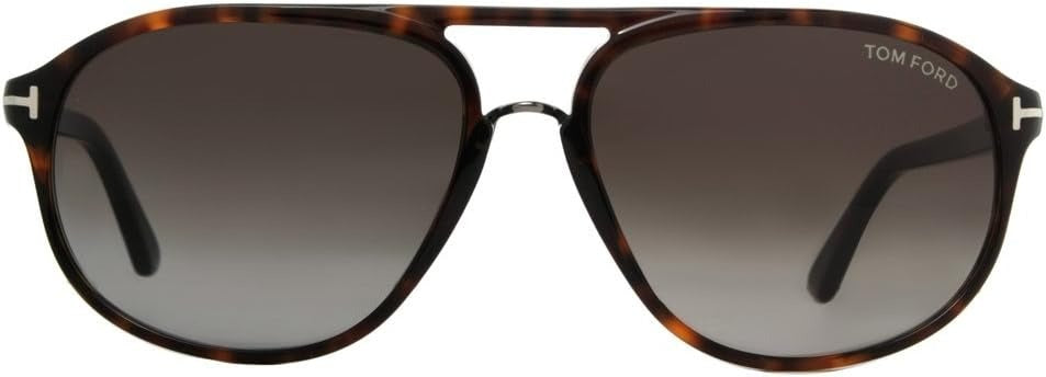 Tom Ford Jacob TF 0447 52P Pilot Sunglasses Dark Havana /Smoke Gradient Lens