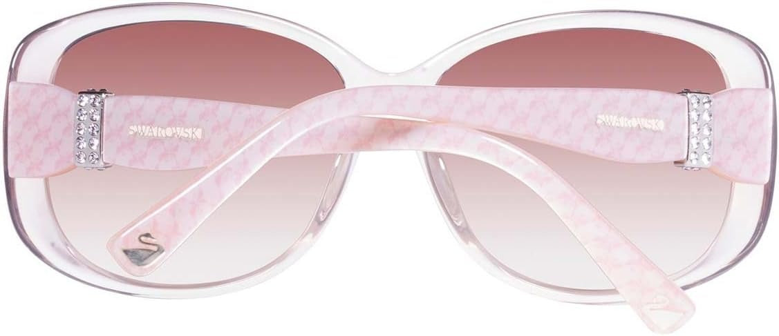 Swarovski SK0012 57F Sunglasses 60mm Transparent Pink / Pink Brown Gradient Lens