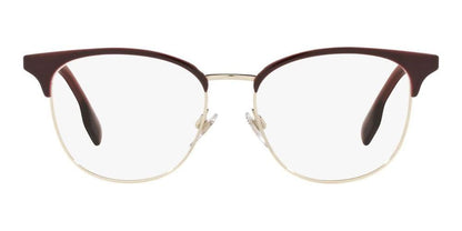 Burberry BE1355 1319 Eyeglasses 52mm Light Gold Bordeaux / Clear Demo Lens