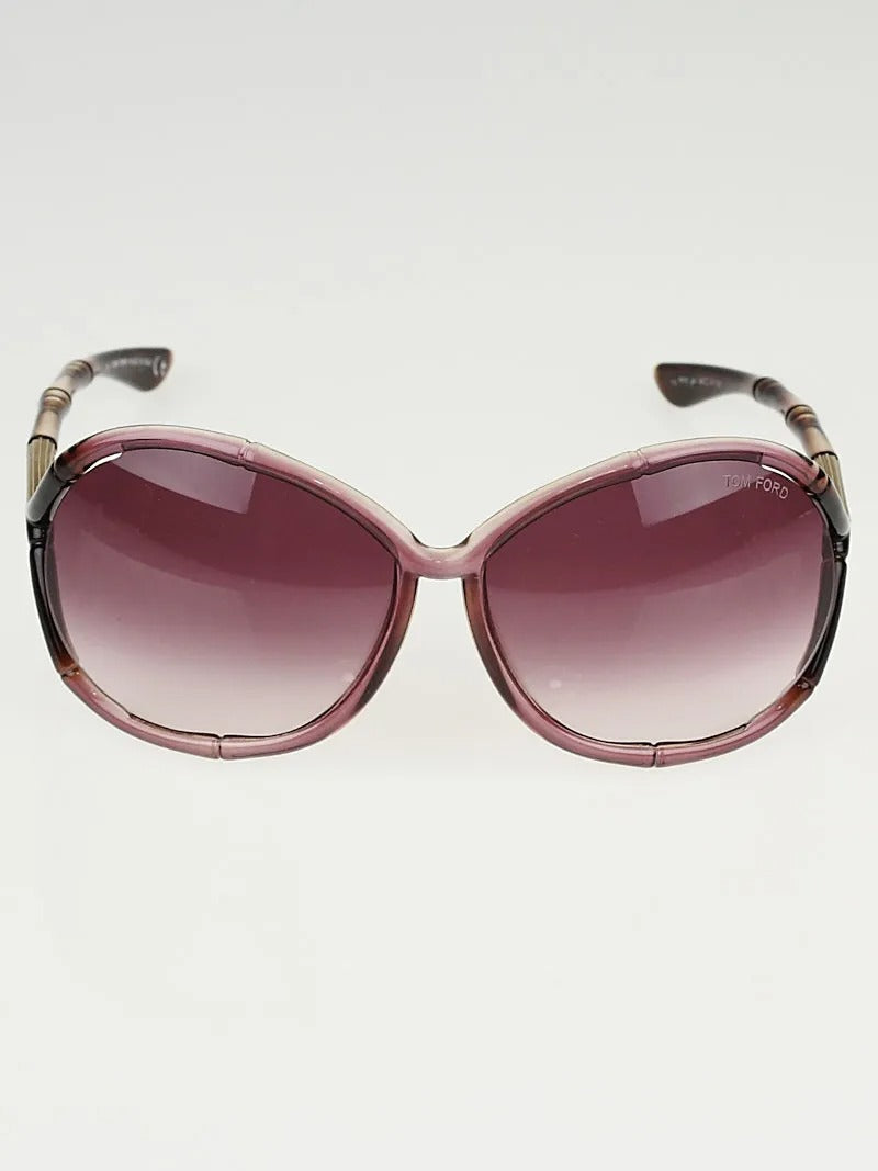 Tom Ford Claudia Sunglasses TF75 341 64mm Transparent Purple / Purple Gradient