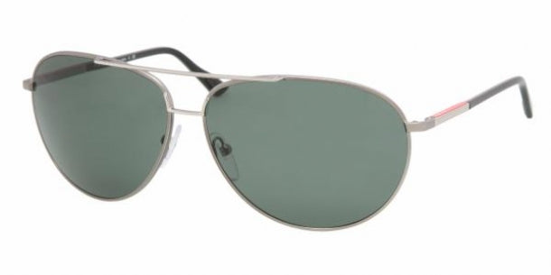 Prada Sport Sunglasses PS52LS AAU3O1 65mm Gunmetal Matte / Green Lens