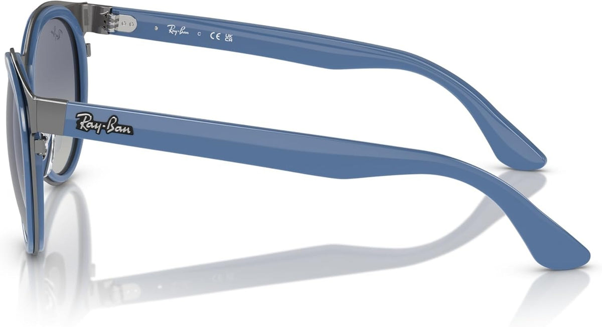 Ray-Ban RB3710 92584L Sunglasses 50mm Light Blue on Gunmetal / Grey Gradient