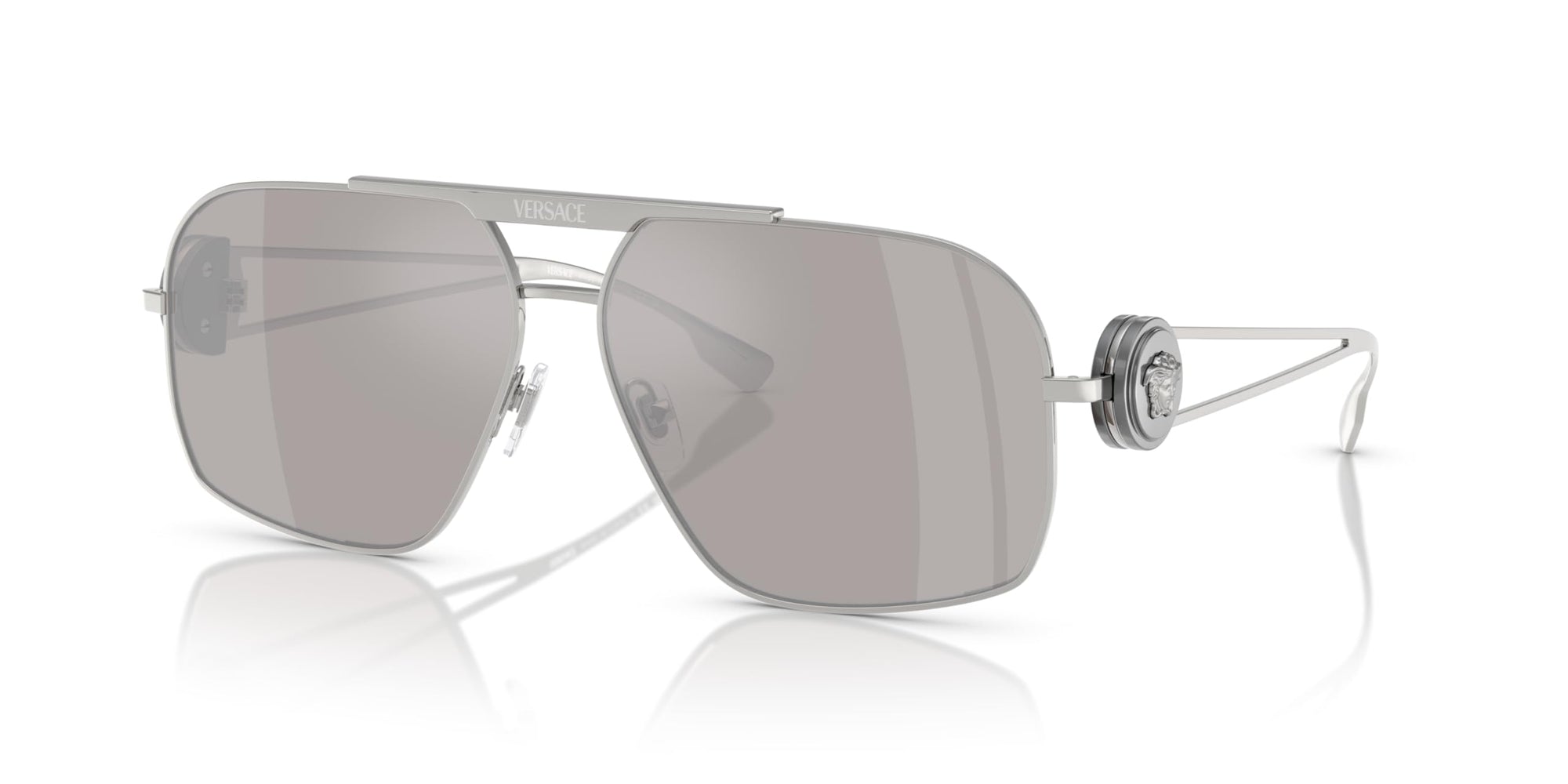 Versace Sunglasses VE2269 10006G 62mm Silver / Light Grey Silver Mirror Lens