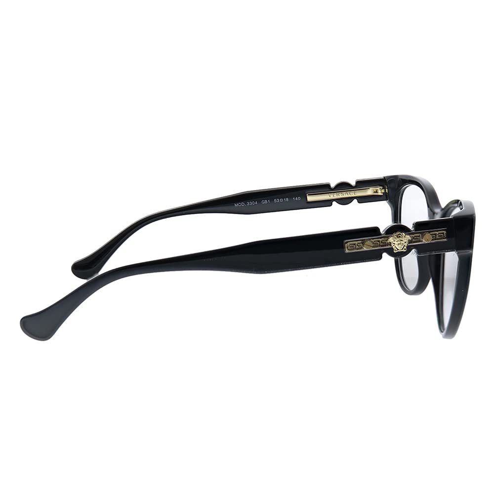 Versace VE3304 GB1 Eyeglasses 53mm Black / Clear Demo Lens - image 3