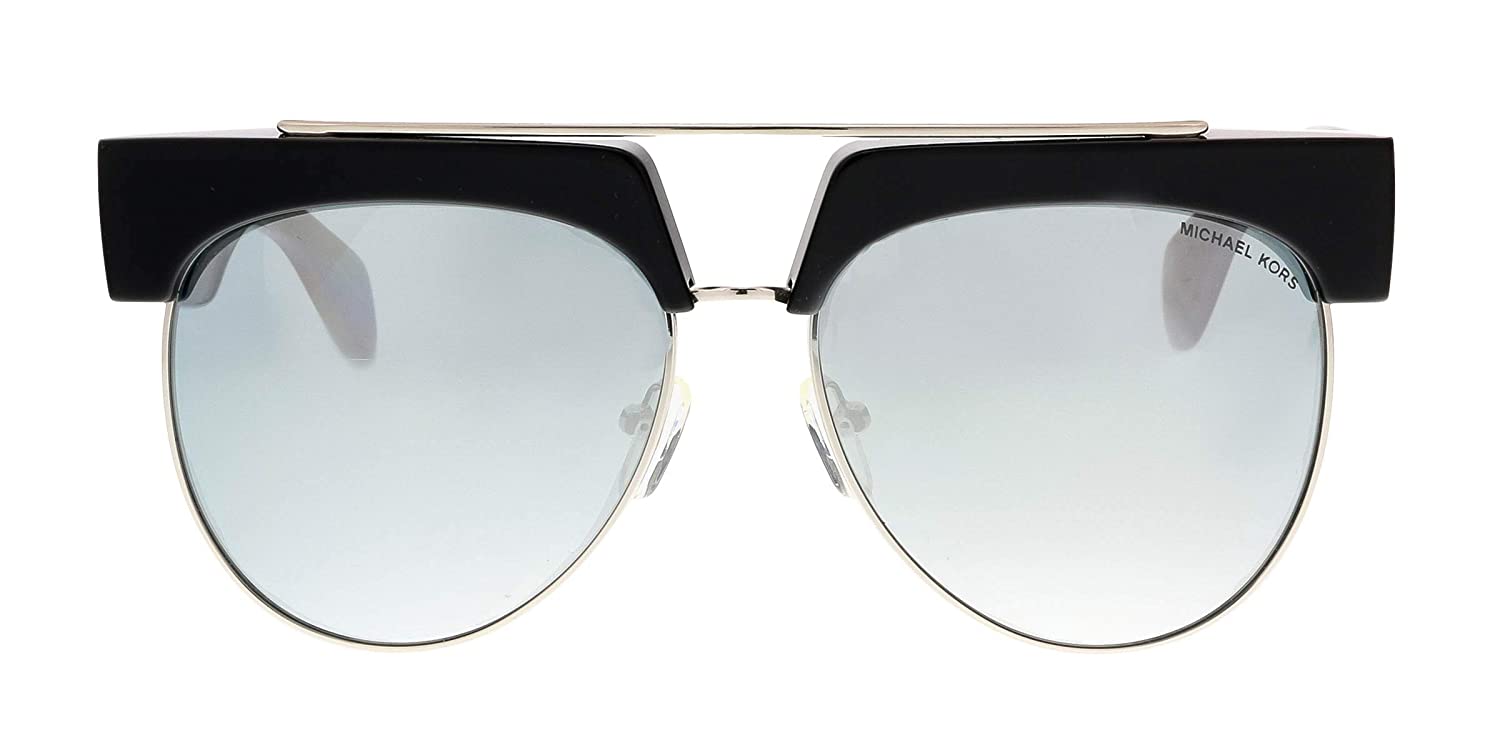 Michael Kors MILAN MK2075 30051U Sunglasses Black-Silver / Silver Mirror Lens