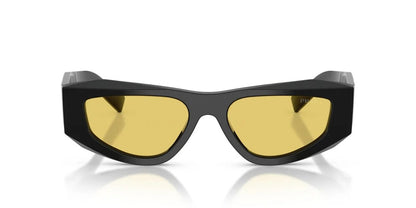 Prada PR B19S 16K455 Sunglasses 52mm Black / Yellow Lens