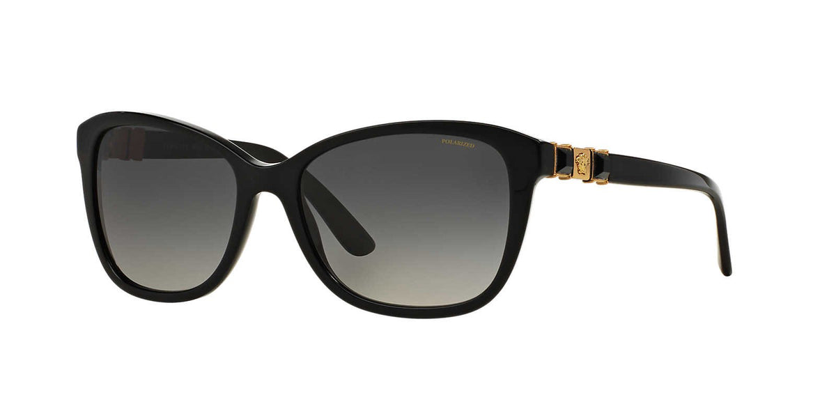 Versace Sunglasses VE4293B GB1T3 57mm Black / Polar Grey Gradient Lens
