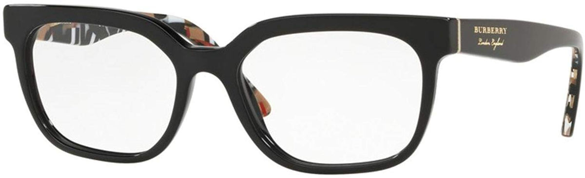 Burberry Square Eyeglasses BE2277 3735 51mm Black / Demo Lens [51-17-140]